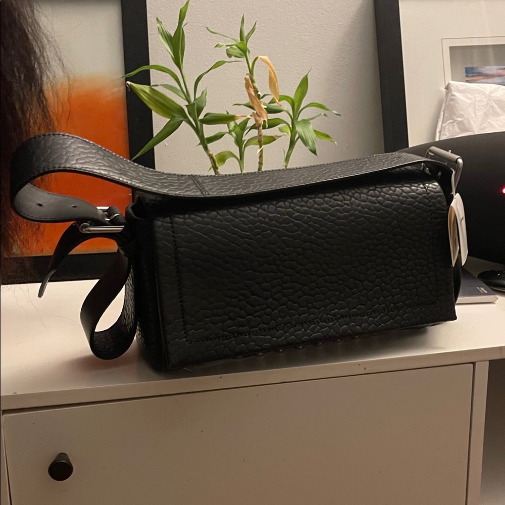 Alexander Wang Black Ricco Medium Flap Bag